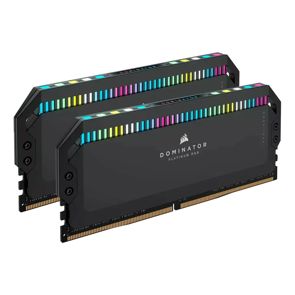 حافظه کورسیر Corsair DOMINATOR PLATINUM RGB 64GB 2×32GB 6000MHz CL40 Black Memory