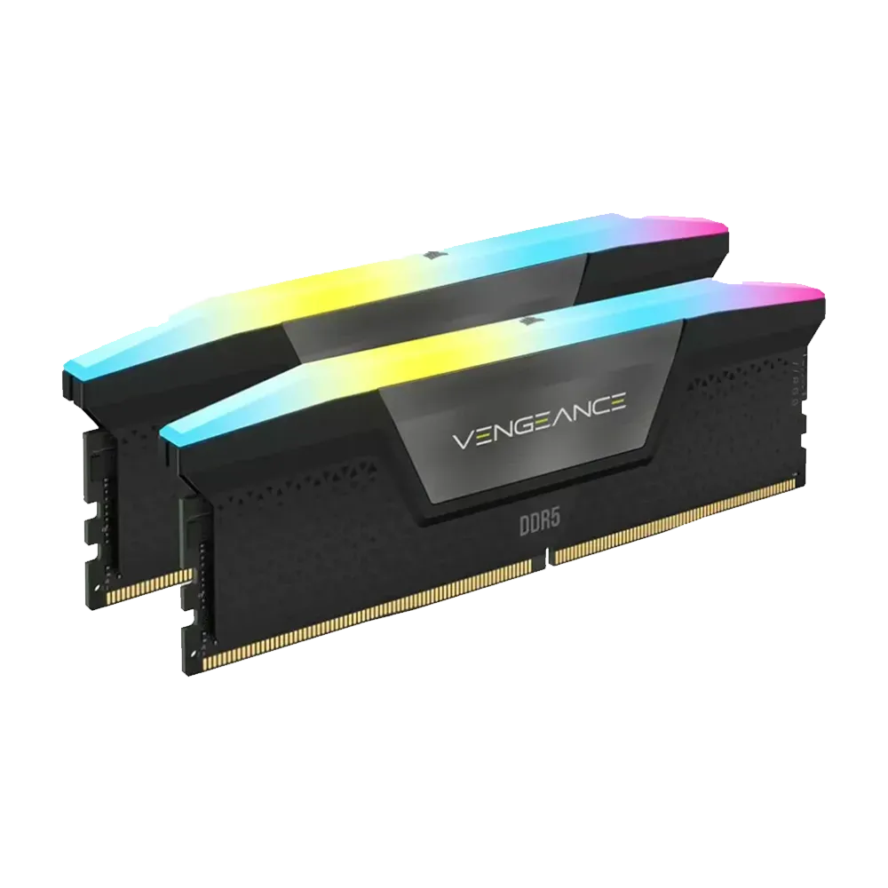 رم کورسیر Corsair VENGEANCE RGB 32GB 16GBx2 6400MHz CL32 DDR5 Memory