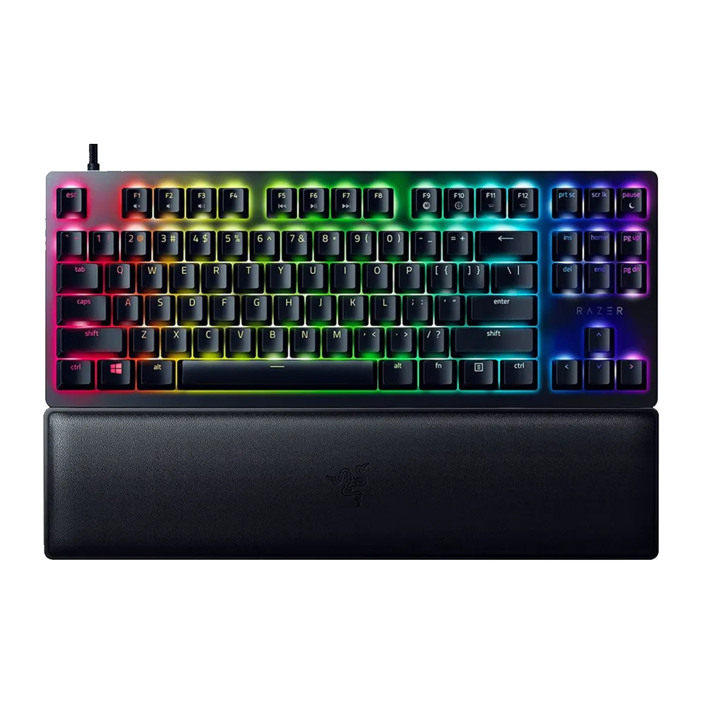 کیبورد گیمینگ ریزر Huntsman V2 Tenkeyless Purple Switch