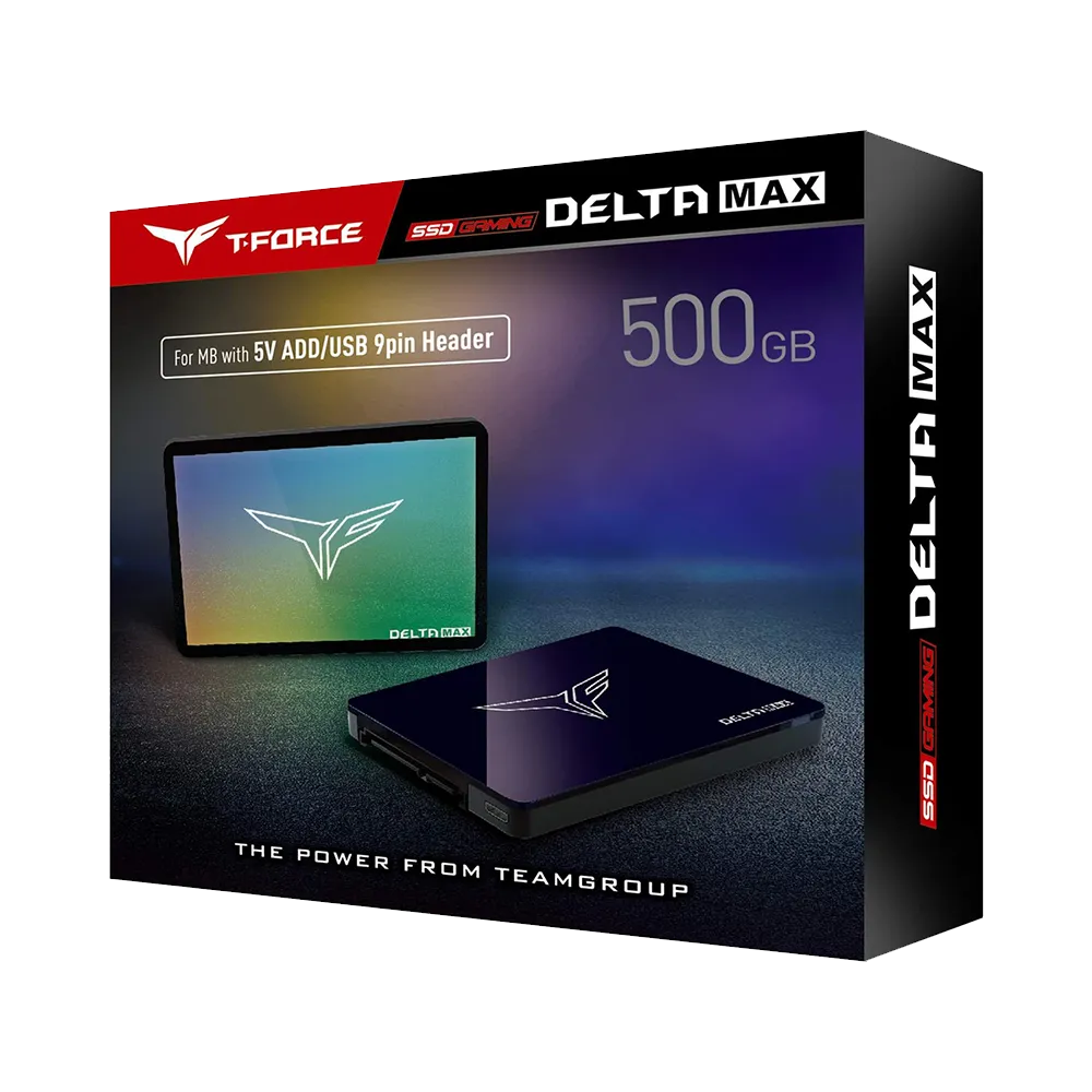 حافظه اس اس دی تیم گروپ T-Force Delta Max RGB 500GB