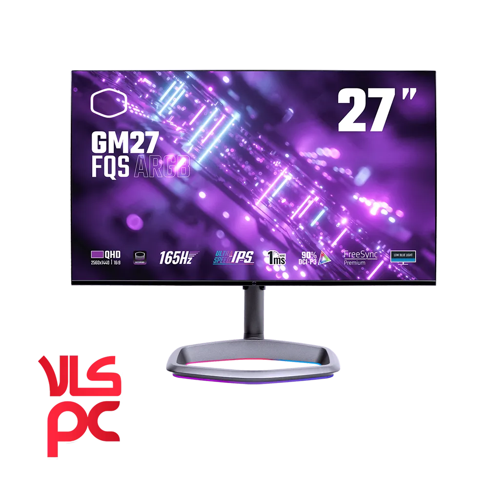 مانیتور گیمینگ 27 اینچ کولر مستر مدل GM27 FQS ARGB 27Inch 165Hz 1ms QHD IPS Gaming