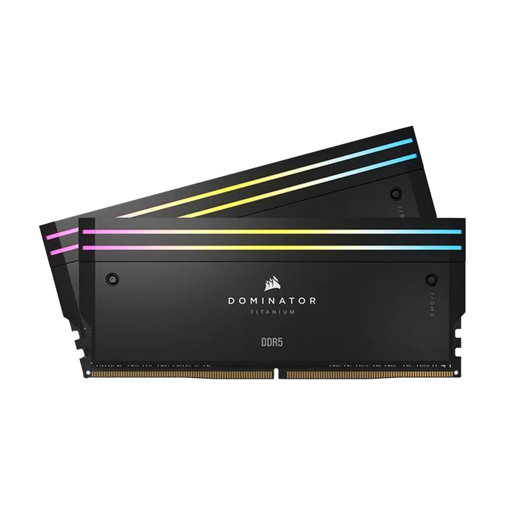 رم کورسیر Dominator Titanium RGB 96GB 48GBx2 6600MHz CL32 DDR5