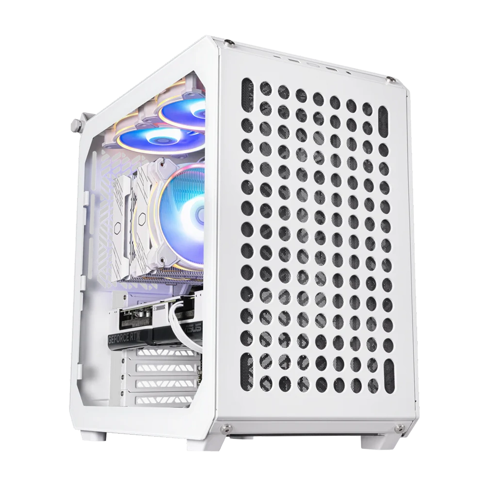 کیس کولر مستر مدل QUBE 500 FLATPACK WHITE EDITION Mid Tower